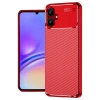 HarmonyAura  Samsung Galaxy A06 Kılıf Auto Focus Karbon Kapak - Kırmızı
