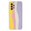 HarmonyAura  Samsung Galaxy A53 5g Kılıf Ebruli Lansman Silikon - Sarı-mavi