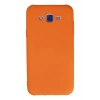 HarmonyAura  Samsung Galaxy J7 Kılıf Nano Içi Kadife Silikon - Turuncu