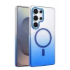 HarmonyAura Samsung Galaxy S24 Ultra Glossy Magsafe Kapak - Mavi