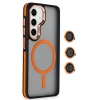 HarmonyAura Samsung Galaxy S24 Winner Magsafe Kapak - Turuncu