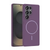 HarmonyAura Samsung Galaxy S25 Ultra Broş Magsafe Kapak - Mor