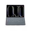 HarmonyAura T5507D iPad Pro 11 (2022) Kılıf Palermo Ledli Klavyeli Standlı Tablet Kılıfı - Siyah