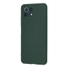 HarmonyAura  Xiaomi Mİ 11 Lite Kılıf Nano Içi Kadife Silikon - Koyu Yeşil