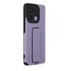 HarmonyAura  Xiaomi Redmi 12c Kılıf Mega Standlı Silikon - Lila