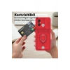 HarmonyAura  Xiaomi Redmi 12c Kılıf Zuma Kartvizitli Yüzüklü Silikon - Kırmızı