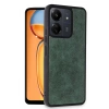 HarmonyAura  Xiaomi Redmi 13c Kılıf Aras Deri Kapak - Koyu Yeşil