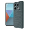 HarmonyAura  Xiaomi Redmi Note 13 Pro 4g Kılıf Auto Focus Karbon Kapak - Koyu Yeşil