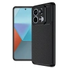HarmonyAura  Xiaomi Redmi Note 13 Pro 4g Kılıf Auto Focus Karbon Kapak - Siyah