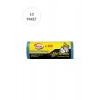 J-350 Jumbo Boy Çöp Torbası 80 X 110 Cm 10 Lu Rulo X 10 Paket = 100 Adet (mavi)