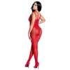 Kadın Babydoll Fantezi Kıyafet Vücut Çorabı D30023 Kırmızı