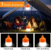 Ledx LN-OR50G 50 Watt TYPE-C Şarjlı Taşınabilir Asma Kancalı Kamp Çadır Lambası 6500K 1200mAh 3 Modlu ABS Malzeme