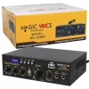 Magicvoice MV-22560 2x20W 4-8 Ohm USB/SD Girişli Bluetoothlu 2 Mikrofon Girişli Trafosuz Stereo Mini Anfi