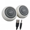 MagicVoice MV-24845 1+1 USB AUX Oval Multımedia Ses Sistemi Speaker - Hoparlör 2X3Watt