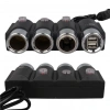 Olesson 1508 12-24V Çift USB Girişli 120W 80cm Kablolu 3lü Araç Çakmak Çoklayıcı