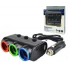 Olesson 1523 12-24V Çift USB Girişli 120W 80cm Kablolu 3LÜ Araç Çakmak Çoklayıcı