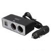 Olesson 1647 12-24V Çift USB Girişli 100W 70cm Kablolu 2li Araç Çakmak Çoklayıcı