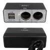 Olesson 1647 12-24V Çift USB Girişli 100W 70cm Kablolu 2li Araç Çakmak Çoklayıcı