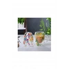 Organik Çiçekli Borosilikat Bardak 350 Ml. Royaleks-brd-150 Bh