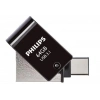 Philips FM12DC152B/00 128GB 2 IN 1 TYPE-C/USB 3.1 Siyah Gri USB Flash Bellek