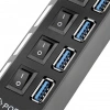 Powermaster PM-11365 4 Port USB 3.0 Anahtarlı Hub Çoklayıcı