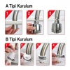 Sunup SN-27114 2 Kademeli Tasarruflu Musluk Başlığı 360 Derece