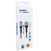 Weko WK-22023 USB To Micro USB Örgülü Lacivert Telefon Şarj Kablosu