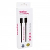 Weko Wk-26526 Type-C To Type-C 1 Metre 5A Siyah Şarj Kablosu