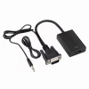 X-Level XCC7804 Ses Girişli VGA TO HDMI Dönüştürücü (45 CM AUX Kablo 15 CM VGA Kablo)