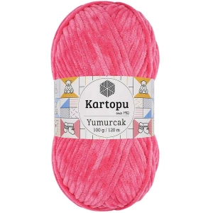 1 Adet Yumurcak Kadife El Örgü İpi Pembe K798