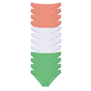 12 Adet Süper Eko Set Likralı Kadın Slip Külot 510