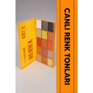 15 Renkli Sedefli Mat Far Paleti - 2li Set