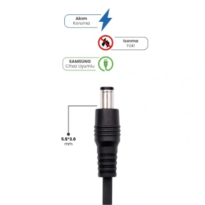 19V 4.74A 5.5 * 3.0mm 90W SAMSUNG İçin Laptop Adaptör