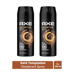 2 Adet Axe Dark Temptatıon Bay Parfüm Kofre 150 Ml