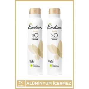 2 Adet Emotion Bliss Kadın Vegan Deodorant 150 Ml Hızlı Kurur , Leke Bırakmaz