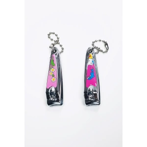 2 Adet Renkli Desenli Figürlü Tırnak Makası 5,5 Cm