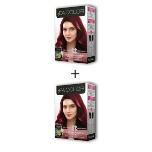 2x2 Tüp Krem Saç Boyası Seti Ateş Kızılı No:66.46