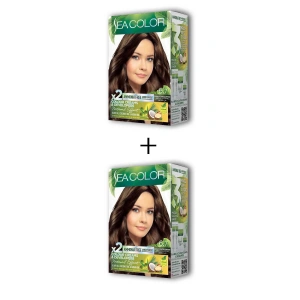 2x2 Tüp Krem Saç Boyası Seti Çikolata Kahve No:6.7