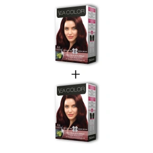 2x2 Tüp Krem Saç Boyası Seti Kestane Kızılı No:4.6