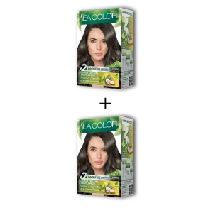 2x2 Tüp Krem Saç Boyası Seti Küllü Kumral No:7.1