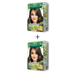 2x2 Tüp Krem Saç Boyası Seti Yoğun Küllü Kumral No:7.11