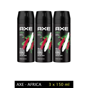 3 Adet Axe Africa Erkek Deodorant Sprey 150 Ml