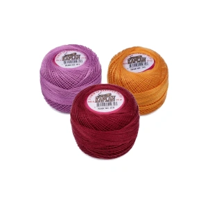 3 Adet Kaplan Etamin Ve Kanaviçe İpi 8 No Kod/renk: 917 - 741 - 818 - Ryl