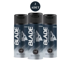 3 Adet Mountain Fresh Erkek Deodorant 150ml Leke Bırakmaz