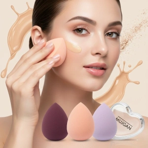 3lü Makyaj Süngeri Seti Kalpli Kutu