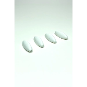 4 Adet Plastik Çengelli Eşarp Ve Şal İğnesi Beyaz 4 Cm