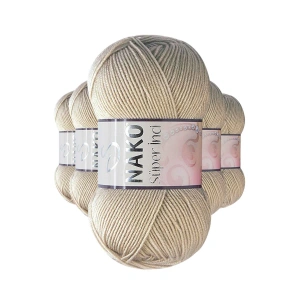 5 Adet Süper İnci El Örgü İpi 100 Gr Kese Kağıdı 1199