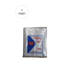 Bakkaliye Naylon Torba 5kg Lık 30x52 Cm 5 Paket (takriben 550 Adet)
