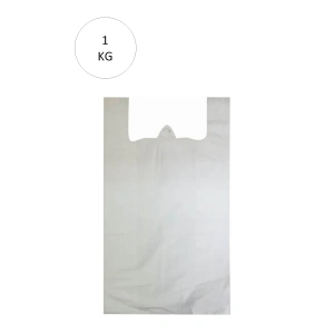 Beyaz Atlet Poşet Mini Boy 20x34 Cm Takriben 235 Adet 1 Kg