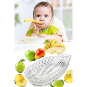 Cam Elma Ve Sebze Rendesi Bebekler İçin Yemek Hazırlama